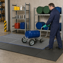 Polyethylene Spill Decking with Removable Grid, 790 x 790 x 150 mm, 70 L Containment, 800 kg Load Capacity, for Safe Chemical Storage