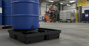 Premium 40 Litre Polyethylene Spill Tray for Safe Containment of Drums and Containers with Chemical Resistance | COSHH | UK