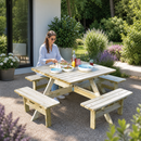 Square Picnic Table for Outdoor Gatherings