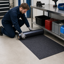 Medium Thickness Polypropylene Floor Protection Roll, 91cm x 30m, 92 Litre Absorption Capacity, with Anti-Slip Backing, for Heavy Duty Use