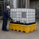 Double IBC Spill Pallet for Safe Chemical Storage