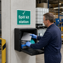 Spill Kit Station Sign for Workplace Safety