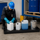 Electrically Conductive Polyethylene Spill Tray for Small Containers, 20 Litre Capacity, 995 x 395 x 90 mm, for Hazmat Racking