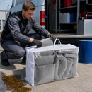 60 Litre Polyethylene Emergency Spill Kit with Transparent Carrying Case, Universal Use, for Mobile Service Vehicles (Pack of 250)