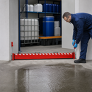 Aluminium Manual Insertable Barrier for Hazardous Substance Protection, 200mm Height, 1600mm Width, 800mm Max Opening, for Flood Prevention
