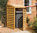 Premium Single Wheelie Bin Store with Natural Timber Finish and Pressure Treatment for Garden or Driveway Use | COSHH | UK