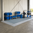 Galvanised Steel Spillage Decking with Grid, 2000 x 1000 x 123mm, 2000kg Wheel Load, 230 Litre Containment, for Hazardous Liquid Storage
