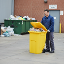 Premium 360 Litre Heavy Duty Wheelie Bin with Durable Rubber Wheels for Easy Mobility and Waste Disposal | COSHH | UK