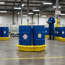 Premium Containment Tray for Drums and Smaller Containers - 75.7 Litres Capacity, Lightweight and Easy to Use | COSHH | UK