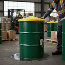 Premium Heavy Duty Drum Lid Made from 100% Polyethylene for Chemical Compatibility and Contamination Prevention - Fits 205L Drums | COSHH | UK