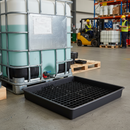 Drip Tray with Grids 99 Litre 1000mm x 1000mm x 120mm for Storing Small Containers