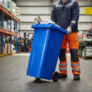 140L Wheelie Bin | Yellow | Heavy Duty | COSHH | UK