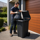 120 Litre Dark Grey Wheelie Bin for Waste Management