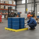 Premium Heavy Duty 4 Drum Sump Floor for Safe Liquid Storage, Removable Grid, Low Profile Design | COSHH | UK