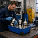 Steel Spill Tray with Galvanised Perforated Grid – 38 Litre Powder Coated Spill Containment Tray for Small Containers