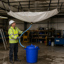 Leak Diverter Kit with 80 Litre Collection Drum – Ceiling & Roof Leak Water Catchment System with 5m Drain Hose