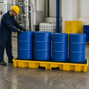 4 Drum Inline Spill Pallet for Safe Drum Storage