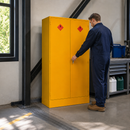 Flammable Storage Cabinet with 80 Litre Capacity for Safety Compliance