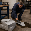 Lightweight General Purpose Absorbent Pads for Oil and Water Liquids (Boxed)