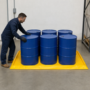 Flexible 6 Drum Spill Containment System for Safe Storage