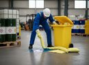Premium 80 Litre Compact Wheeled Bin Chemical Spill Kit for Hazardous Spills - High Absorbency and Lightweight Design | BS 7959 | UK