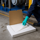 Heavy-Duty Polypropylene Oil Absorbent Mats, 40 x 50 cm, 10.2 L Capacity, Lint-Free Protective Layer (Pack of 10)
