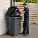 360 Litre Dark Grey Wheelie Bin for Domestic and Commercial Waste Disposal