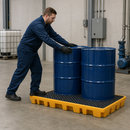 2 Drum Work Floor for Safe Oil and Chemical Storage