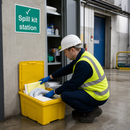 Spill Kit Station Sign for Workplace Safety