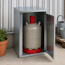Hot Dip Galvanised Steel Gas Cylinder Cabinet for 1 x 11 kg Cylinder, Right Hinged Door, for Outdoor Use
