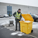 Premium Heavy Duty 200 Litre Grit Bin - Watertight, UV Stabilised, Temperature Resistant for Indoor and Outdoor Storage | COSHH | UK