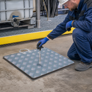 Aluminium Lockable Drain Cover 625 x 400 mm, 120°C Max, for Spill Containment