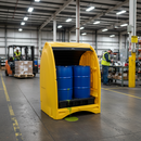 Premium Heavy Duty Four Drum Spill Pallet with Hardcover, Chemical Resistance, and Security Features for All Weather Use | COSHH | UK
