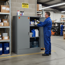 Hazardous Liquid COSHH Cabinet 53kg 915mm x 457mm x 1219mm for Chemical Storage