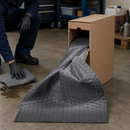 15m Polypropylene Absorbent Fleece Roll, 29 Litre Capacity, Perforated, for Maintenance & Repair Work (Pack of 1)