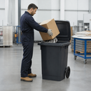 75 Litre Grey Wheelie Bin for Warehouses & Factories