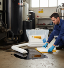 Premium Slim Fit Oil Spill Kit - 20 Litre Absorbency with Waterproof Carry Bag for Easy Storage and Use | BS 7959 | UK