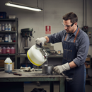 Solvent Safety Can 7.5 Litre 305mmØ x H375mm White for Flammable Liquids