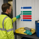 Non-Aggressive Fluids Spill Kit Sign for Safety Awareness