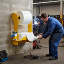Premium Wall or Bench Mounted Absorbent Station - Heavy Duty Mild Steel with Rust-Resistant Finish for Easy Dispensing | BS 7959 | UK
