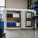 Fire-Rated Storage Container with 2800L Capacity, 5mm Galvanised Steel, for Hazardous Materials Storage (RFP 615.30)