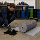 Heavy-Duty Polypropylene Camouflage Absorbent Fleece Roll, 76 cm x 45 m, 187 L Capacity (1 Roll)