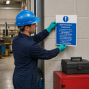Spill Protective Equipment Sign for Workplace Safety