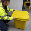 Wheelie Bin Spill Kit Audit Covers for Weatherproofing and Stock Indication