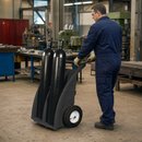 Gas Cylinder Trolley for Safe Storage and Maneuvering (Double)