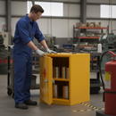 Premium Flammable Storage Cabinet with 10 Litre Sump, Adjustable Shelf, and 30-Minute Fire Resistance | DSEAR | UK