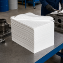 Heavy-Duty Polypropylene Oil Absorbent Mats, 500 x 400 mm, 124 L Capacity, 100 Pieces (Pack)