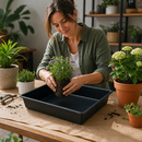 16 Litre Garden Tray with Pouring Spout for Indoor and Outdoor Use