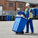 Premium 360 Litre Heavy Duty Wheelie Bin with Durable Rubber Wheels for Easy Mobility and Weather Resistance | COSHH | UK
