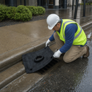 Heavy-Duty Geotextile Drain Inlet Guard for Storm Water Management